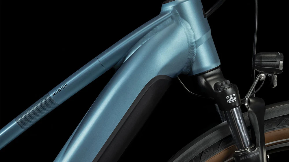 Cube Nuride Hybrid Performance 500 Allroad Lady Metalblue´n´red – Bild 4