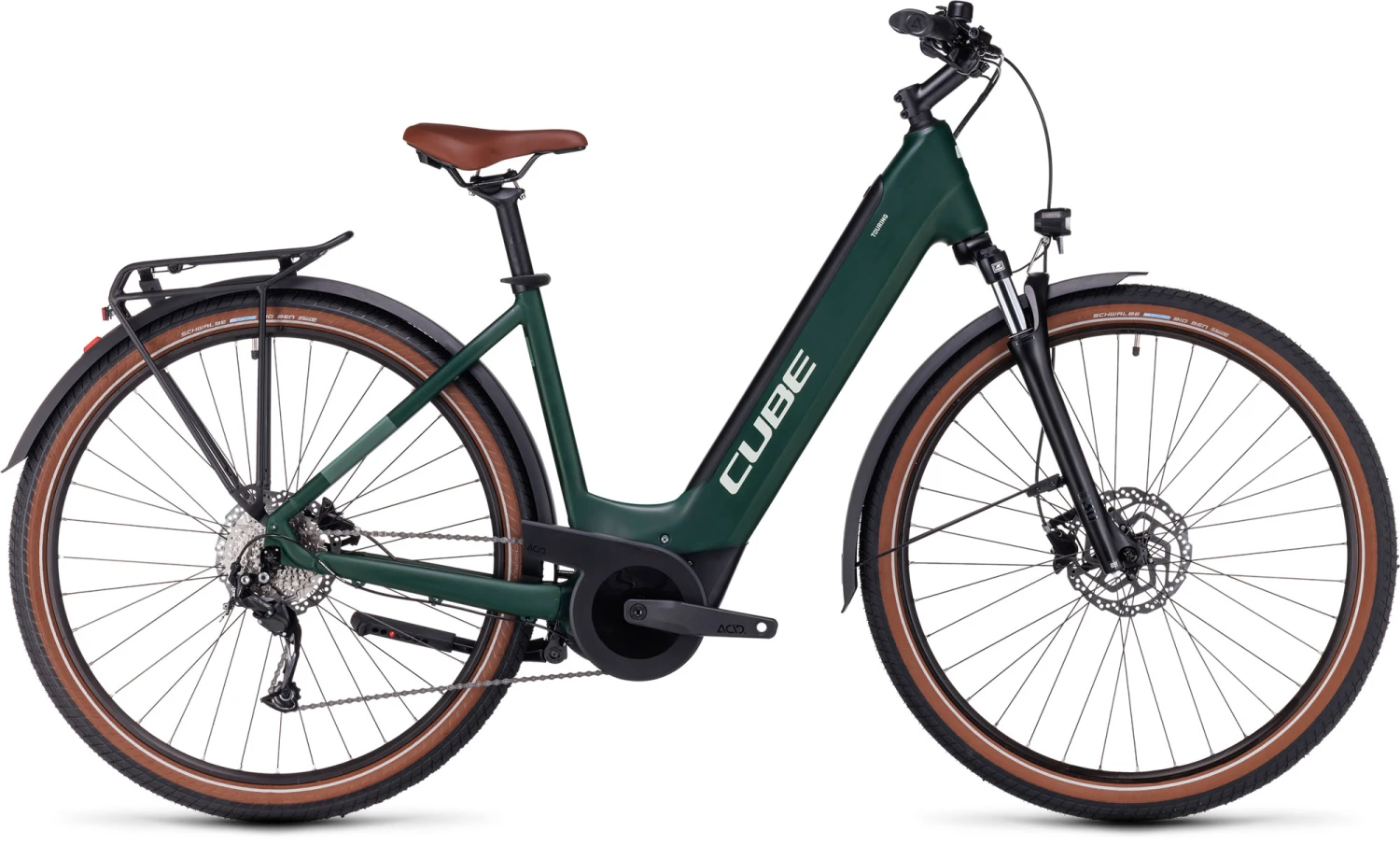 Cube Touring Hybrid ONE 625 Easy Entry Darkgreen´n´green